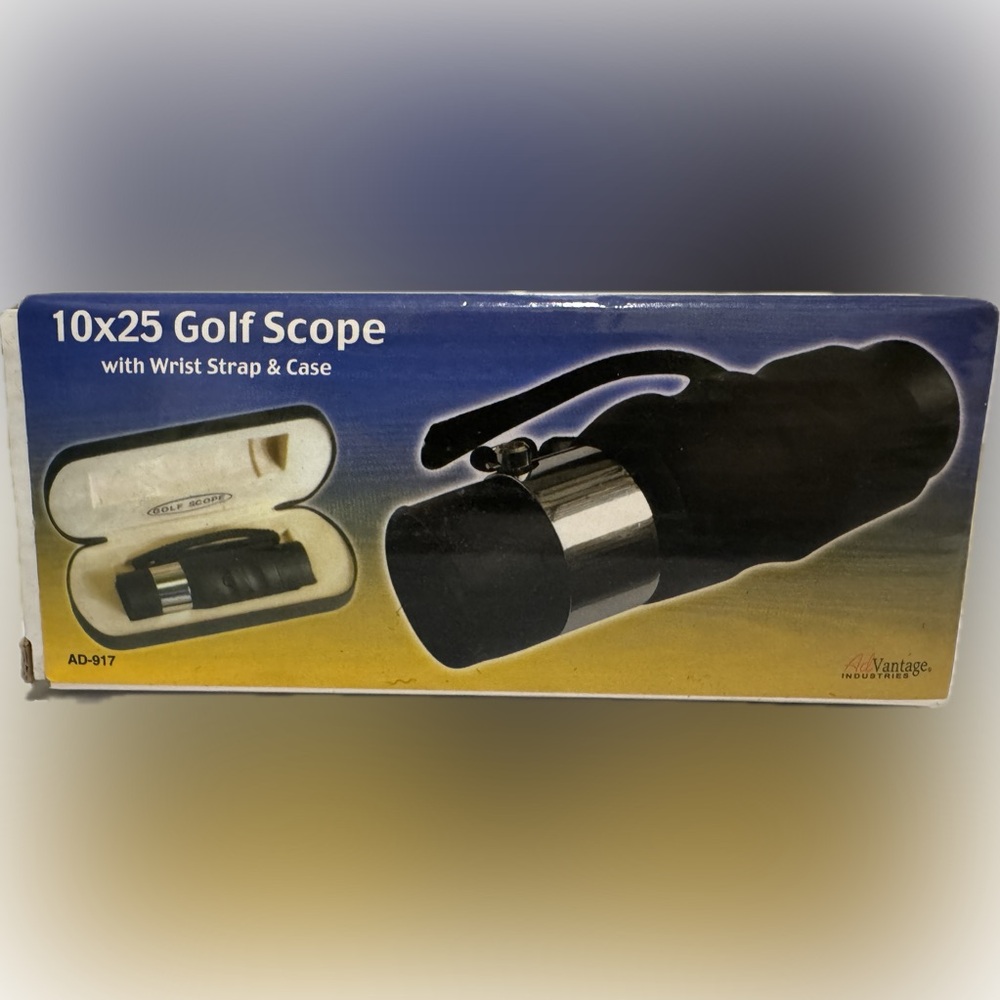 10x25mm GolfScope with Case + Wrist Strap